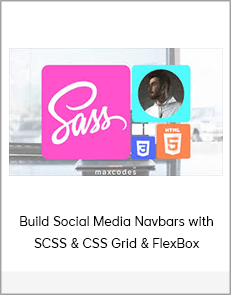 Build Social Media Navbars with SCSS & CSS Grid & FlexBox