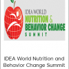 IDEA World Nutrition and Behavior Change Summit