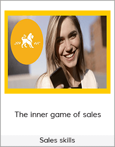 Sales skills- the inner game of sales