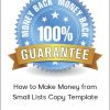 Dan Doberman - How to Make Money from Small Lists Copy Template