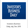 Investors Business Daily July~Dec 2015