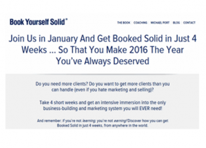 Michael Port - Book Yourself Solid Intensive Program