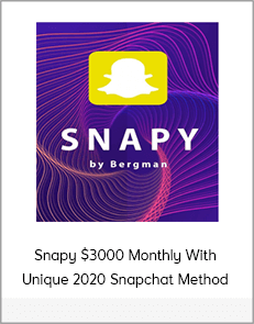 Snapy $3000 Monthly With Unique 2020 Snapchat Method