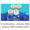 4 Certifications - Amazon Web Services AWS Certified 2019