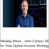 Simplertrading - Weekly Wires - John Carters 120 Per Year Option Income Strategy