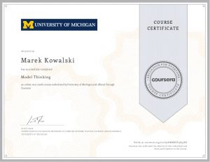 Coursera - Model Thinking - University of Michigan