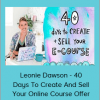 Leonie Dawson - 40 Days To Create And Sell Your Online Course Offer