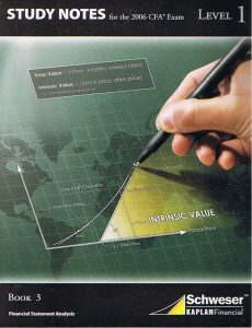 Schweser Study Notes 2006 (schweser.com) - CFA Level 1