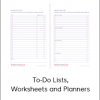 Organized Gal - To-Do Lists, Worksheets and Planners