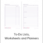 Organized Gal - To-Do Lists, Worksheets and Planners