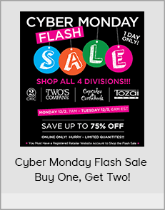 Cyber Monday Flash Sale - Buy One, Get Two!