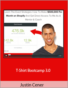 Justin Cener - T-Shirt Bootcamp 3.0